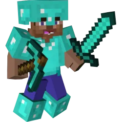 Autocollant minecraft soldat