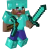 Autocollant minecraft soldat