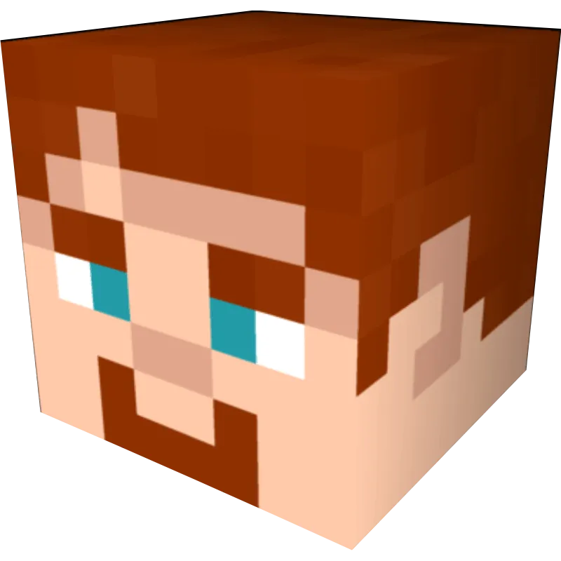 Autocollant minecraft tete