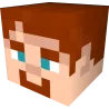 Autocollant minecraft tete