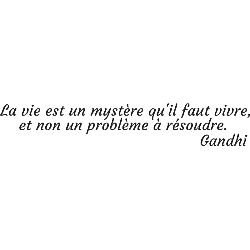 Citation la vie gandhi