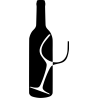 Verre dans une bouteille