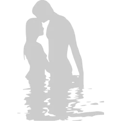 Stickers Amoureux dans l eau