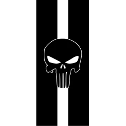 Sticker deco capot punisher 2