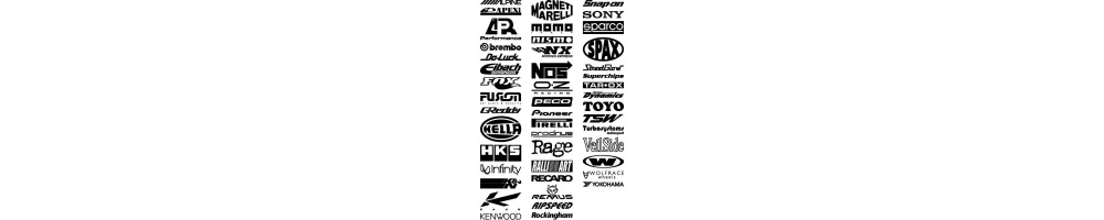 Stickers des sponsors tabac et boissons