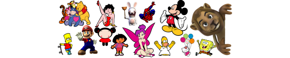 Stickers personnages couleurs