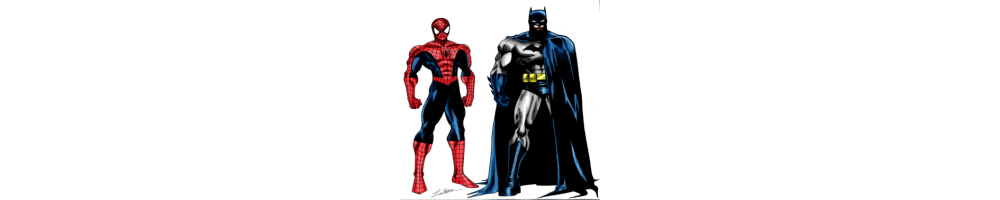 Sticker et autocollant batman et spiderman
