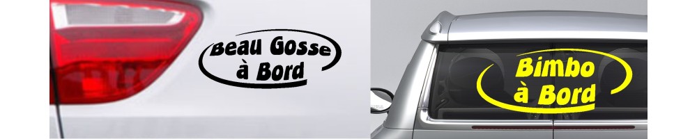 Stickers Humour Auto