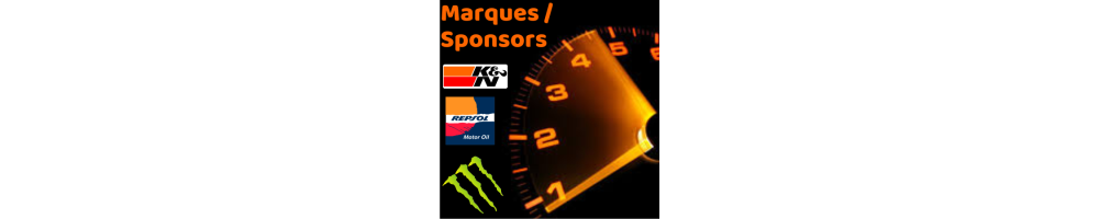 Sticker et autocollant sponsors et marques