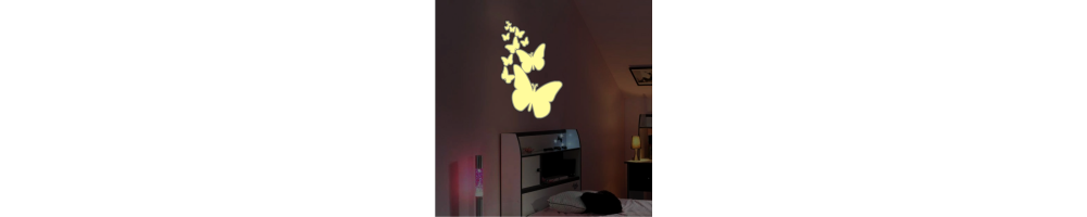 stickers phosphorescents lumineux a coller partout